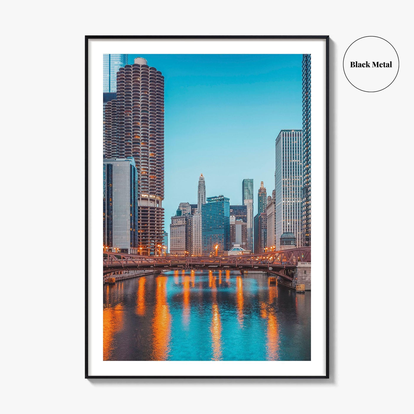 Chicago Skyline Fine Art Photo Print, Downtown Wall Poster, Illinois USA