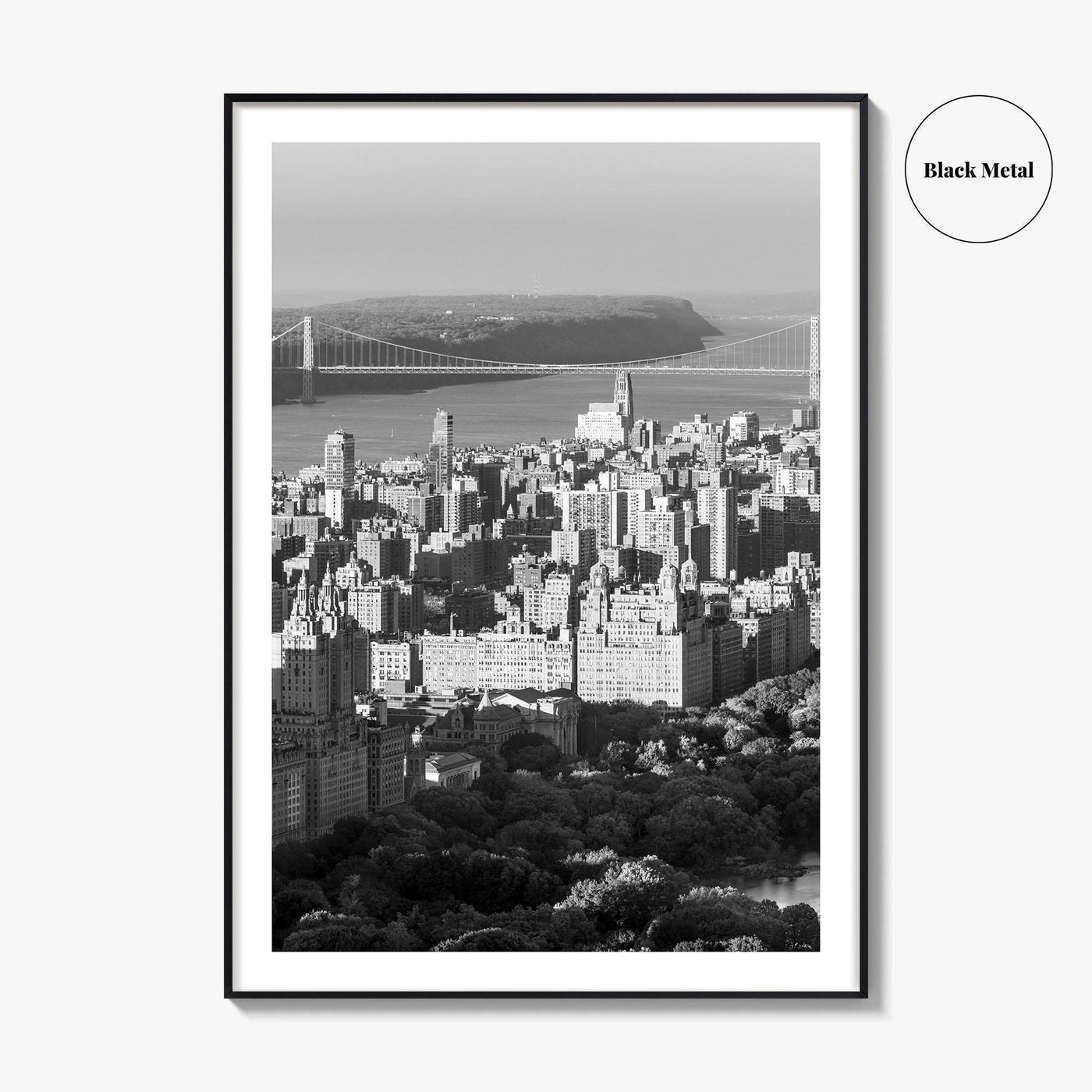 Upper West Side Black and White Fine Art Photo Print, Central Park NYC Poster