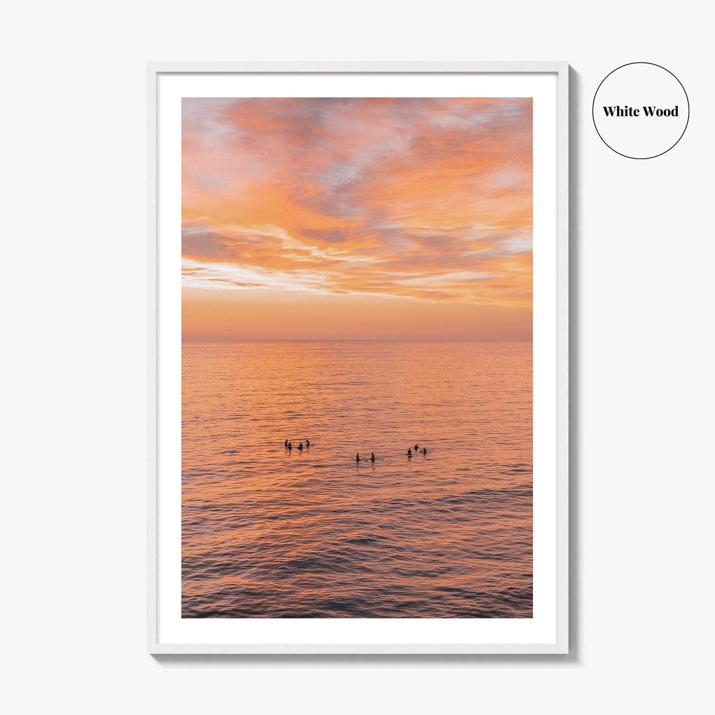 Encinitas Fine Art Photo Print, Surfers Beach Ocean, San Diego California Wall Decor Poster