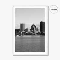 Rochester New York Black and White Fine Art Photo Print, USA, Wall Decor, Poster