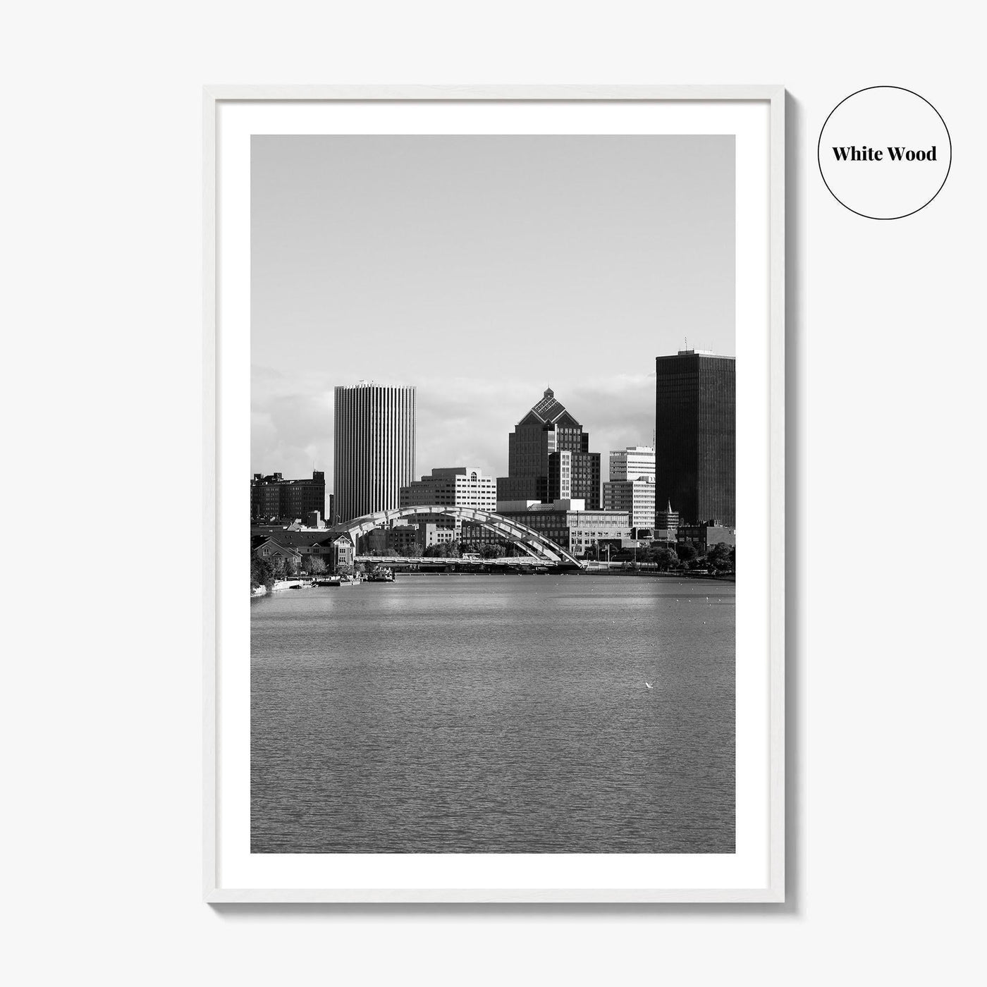 Rochester New York Black and White Fine Art Photo Print, USA, Wall Decor, Poster