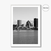 Rochester New York Black and White Fine Art Photo Print, USA, Wall Decor, Poster