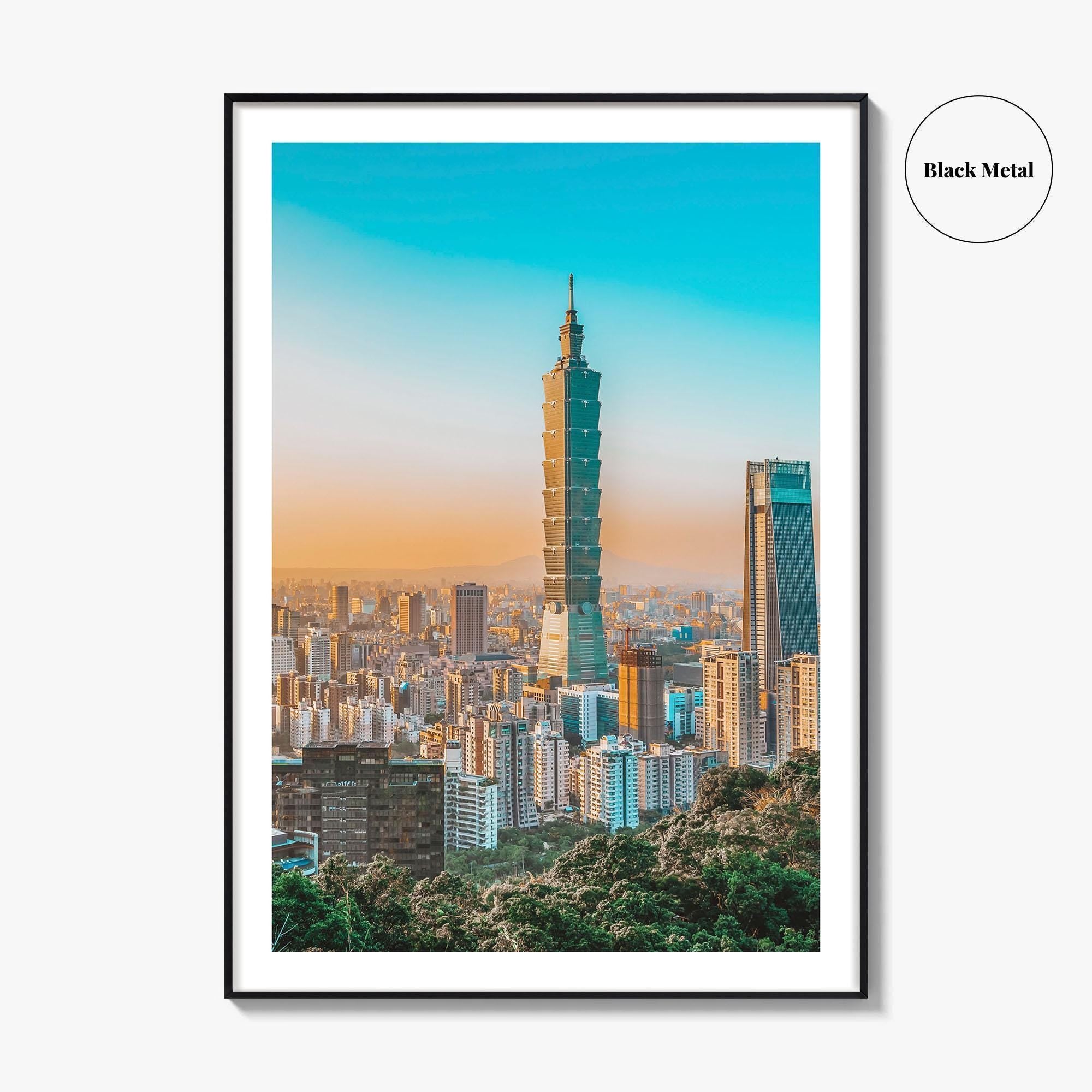 Taipei Skyline Fine Art Photo Print, Taiwan Wall Decor Poster, Taipei 101