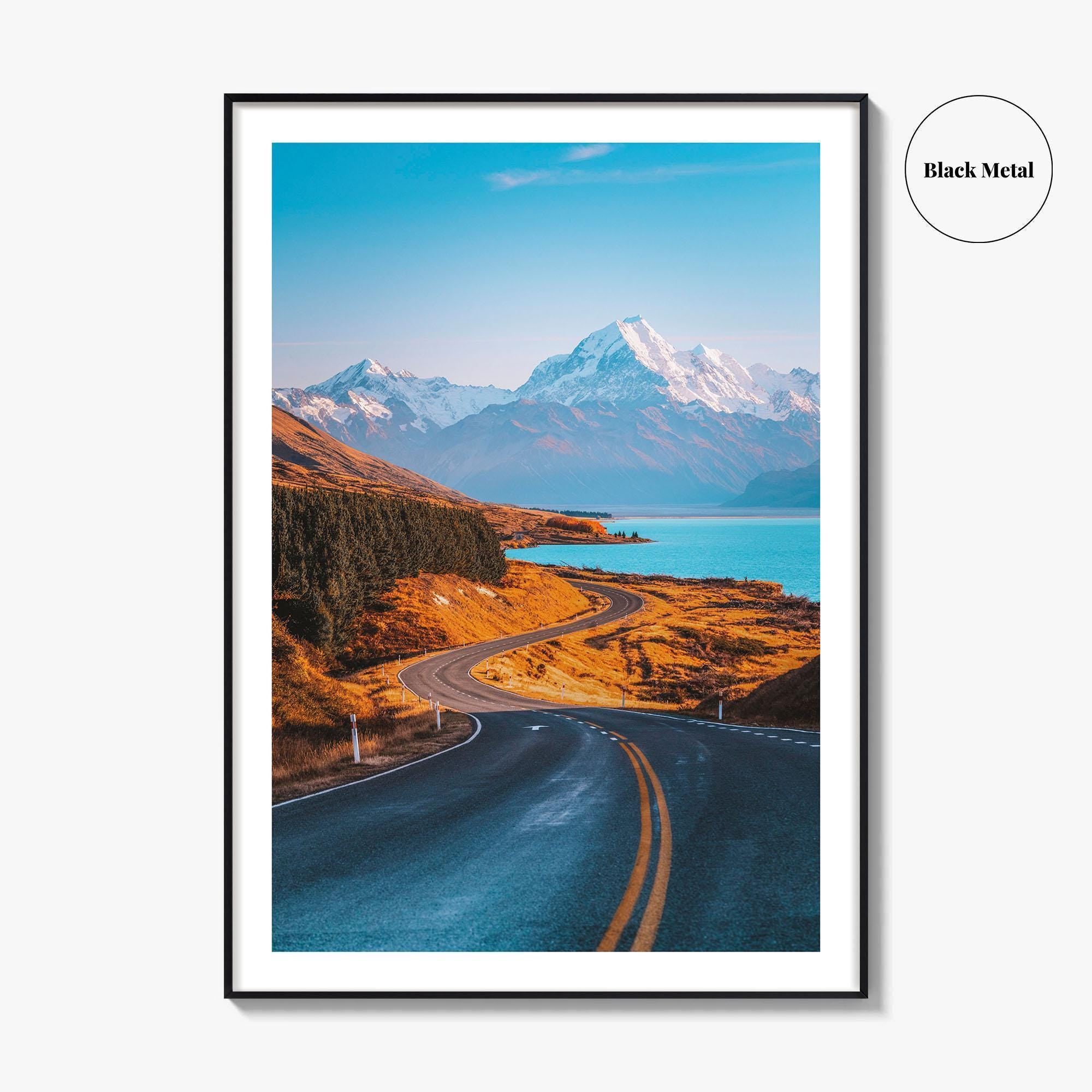Mount Cook Fine Art Photo Print, Aoraki New Zealand, South Island Wall Decor Poster