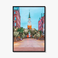 Burlington Vermont Fine Art Photo Print, Church Street Marketplace, USA Poster