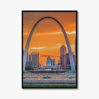 St Louis Fine Art Photo Print, Gateway Arch, Missouri USA, Wall Decor Poster