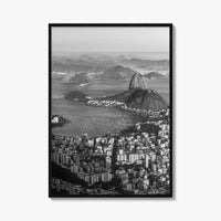 Rio de Janeiro Black and White Fine Art Photo Print, Sugarloaf Mountain, Brazil Poster