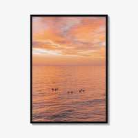 Encinitas Fine Art Photo Print, Surfers Beach Ocean, San Diego California Wall Decor Poster