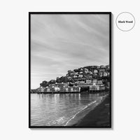 Sausalito Black and White Fine Art Photo Print, San Francisco, California, USA Poster