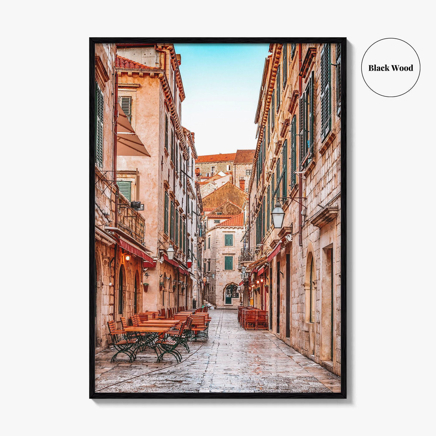 Dubrovnik Croatia Fine Art Photo Print, Old Town Stradun, Ragusa, Wall Poster