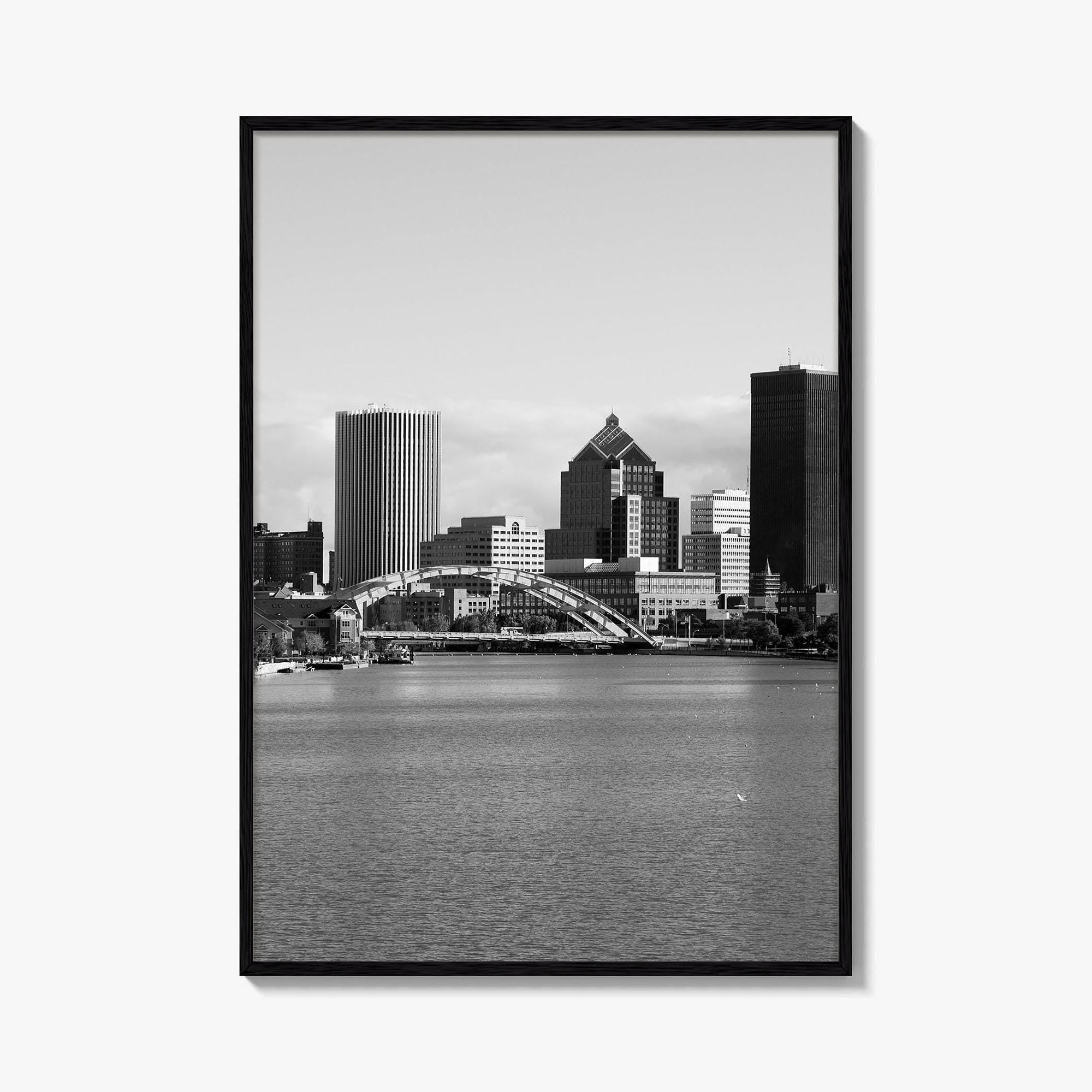 Rochester New York Black and White Fine Art Photo Print, USA, Wall Decor, Poster