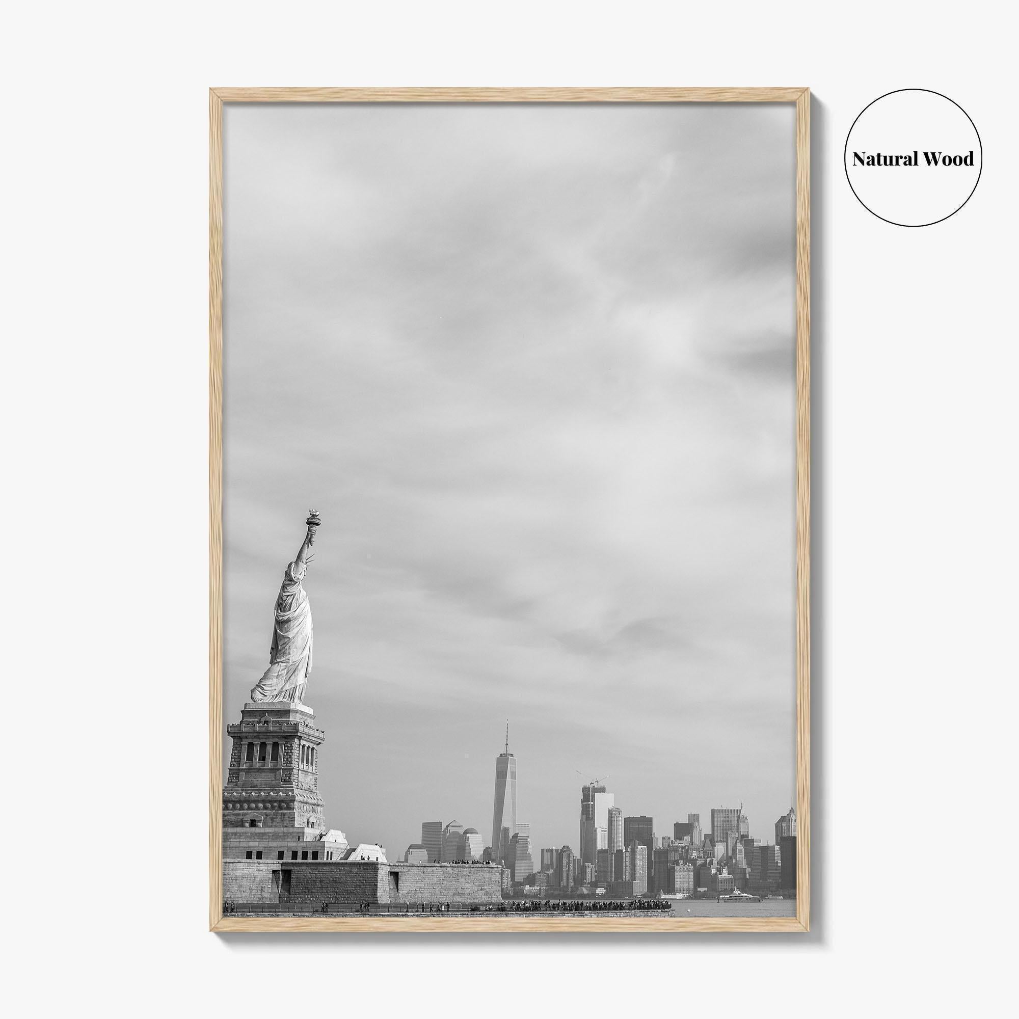Statue of Liberty Black and White Fine Art Photo Print, New York Poster