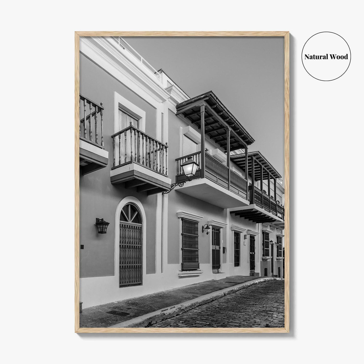 Old San Juan Black and White Fine Art Photo Print, Puerto Rico