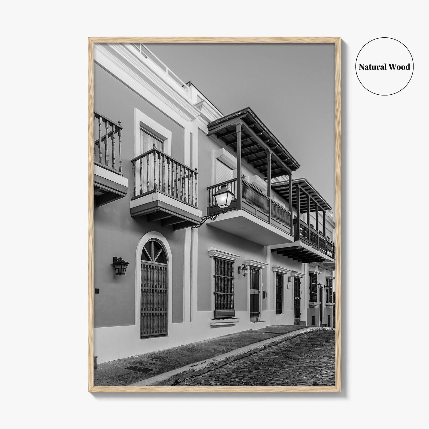 Old San Juan Black and White Fine Art Photo Print, Puerto Rico