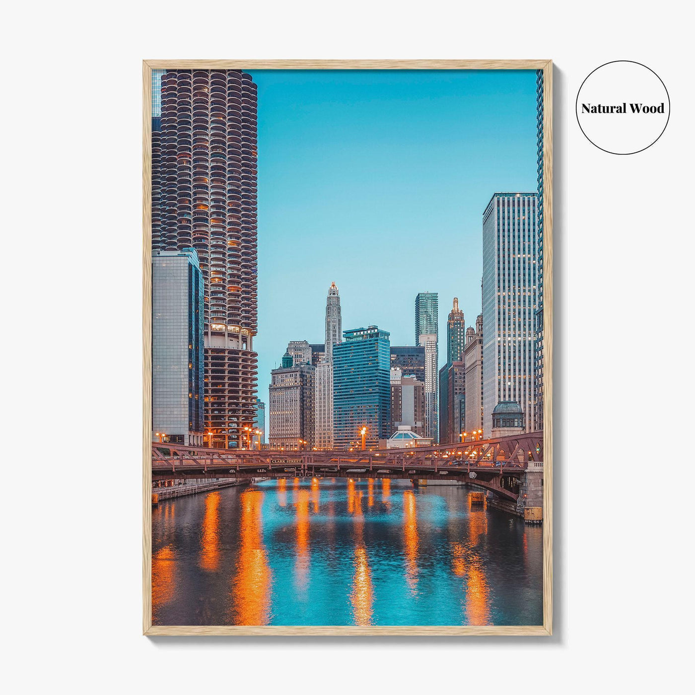 Chicago Skyline Fine Art Photo Print, Downtown Wall Poster, Illinois USA