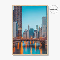 Chicago Skyline Fine Art Photo Print, Downtown Wall Poster, Illinois USA