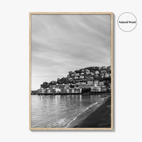 Sausalito Black and White Fine Art Photo Print, San Francisco, California, USA Poster