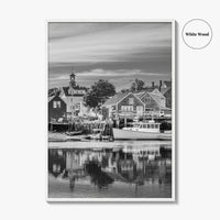 Portsmouth Black and White Fine Art Photo Print, Piscataqua River New Hampshire Poster