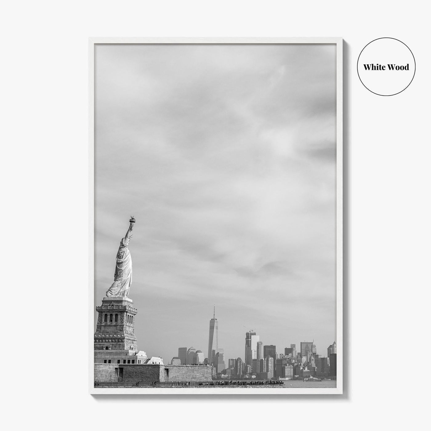 Statue of Liberty Black and White Fine Art Photo Print, New York Poster