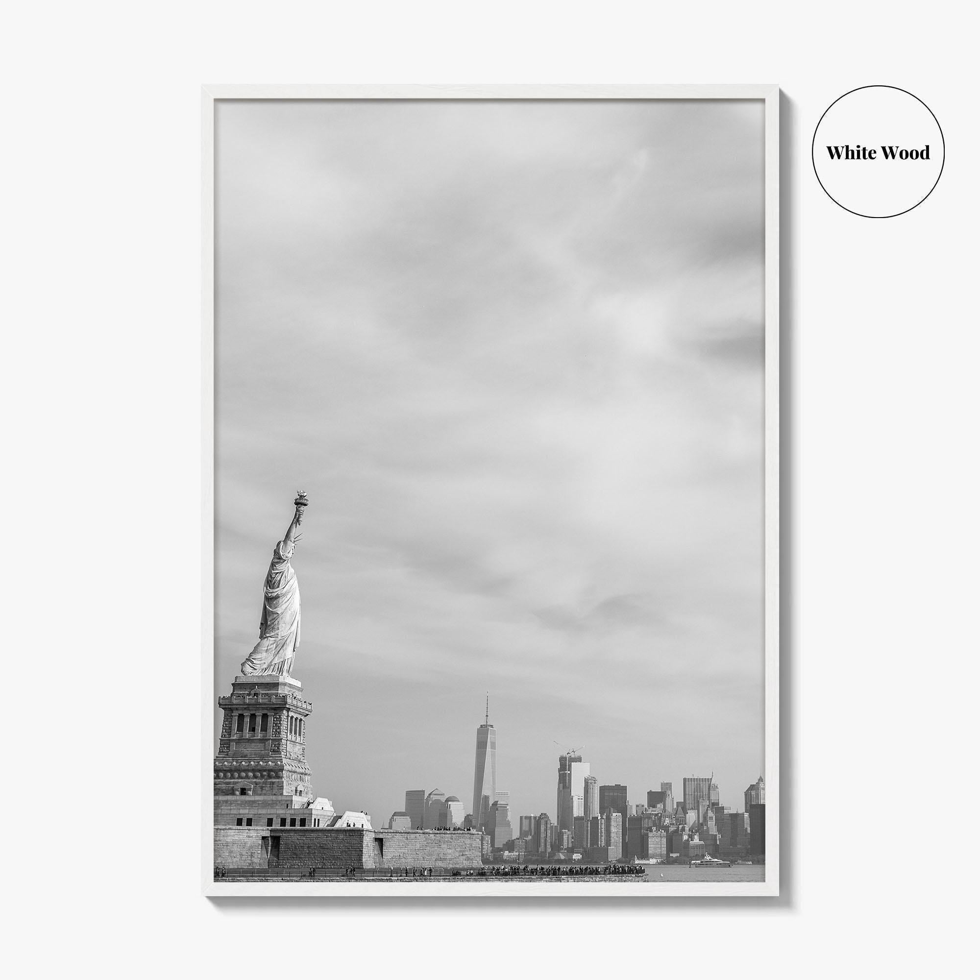 Statue of Liberty Black and White Fine Art Photo Print, New York Poster