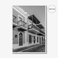 Old San Juan Black and White Fine Art Photo Print, Puerto Rico