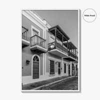 Old San Juan Black and White Fine Art Photo Print, Puerto Rico