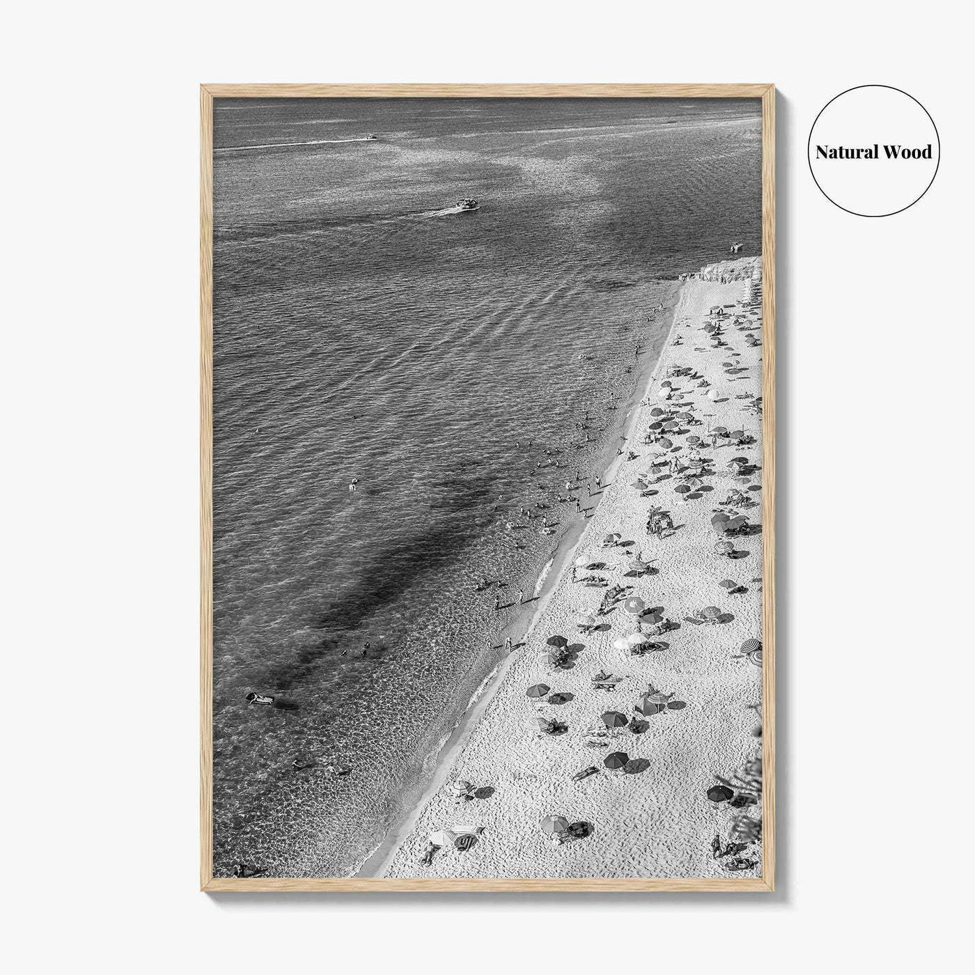 Tropea Black and White Fine Art Photo Print, Tyrrhenian Sea, Calabria Italy Wall Poster