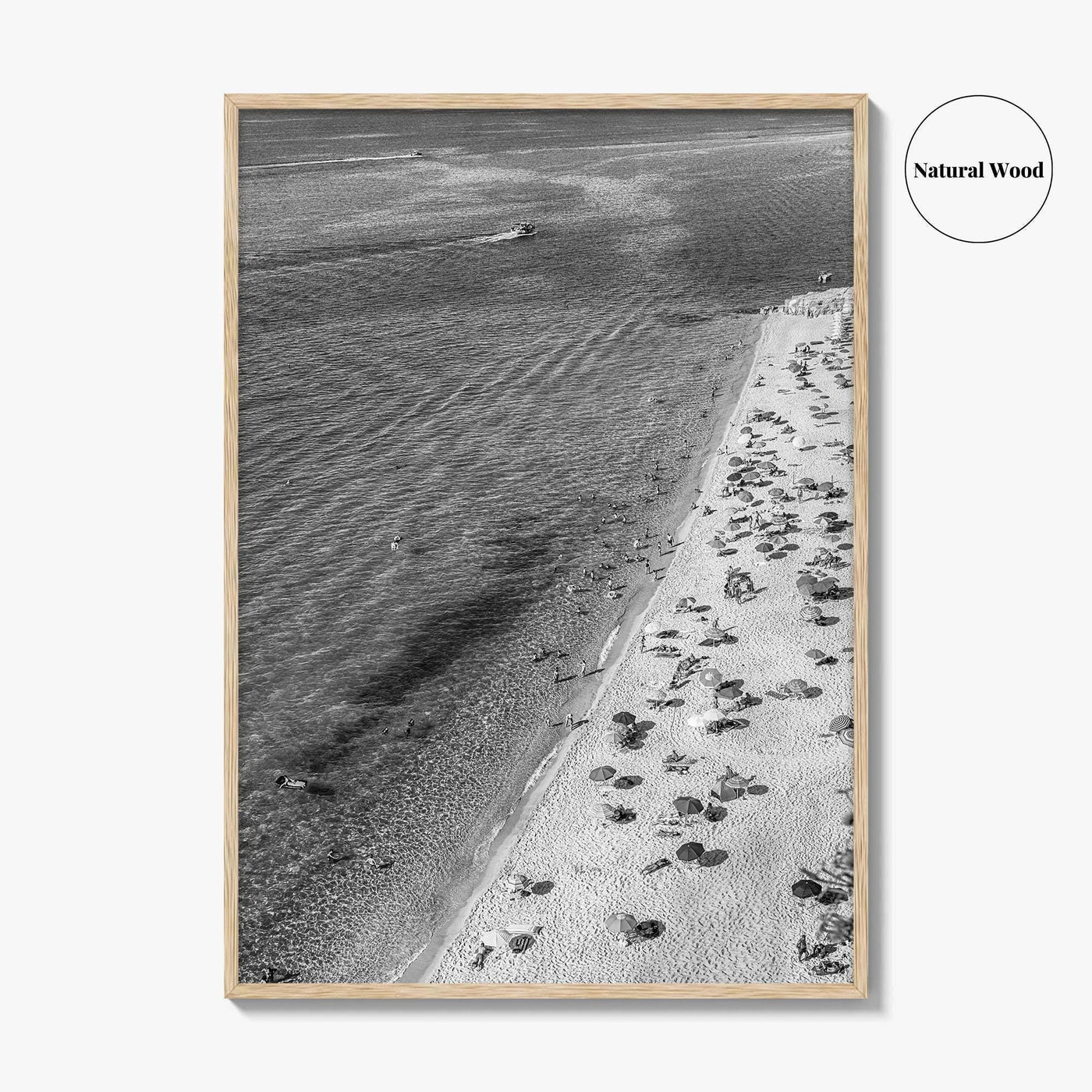 Tropea Black and White Fine Art Photo Print, Tyrrhenian Sea, Calabria Italy Wall Poster