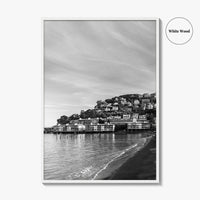 Sausalito Black and White Fine Art Photo Print, San Francisco, California, USA Poster