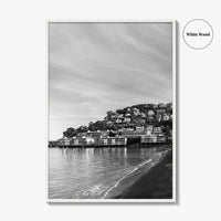 Sausalito Black and White Fine Art Photo Print, San Francisco, California, USA Poster