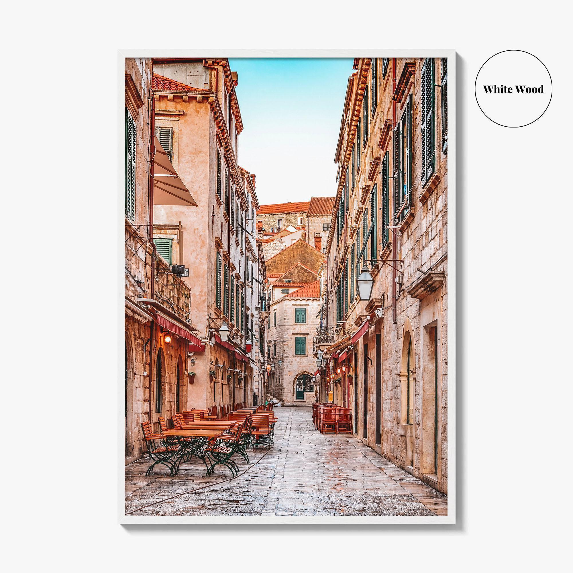Dubrovnik Croatia Fine Art Photo Print, Old Town Stradun, Ragusa, Wall Poster