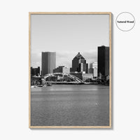 Rochester New York Black and White Fine Art Photo Print, USA, Wall Decor, Poster