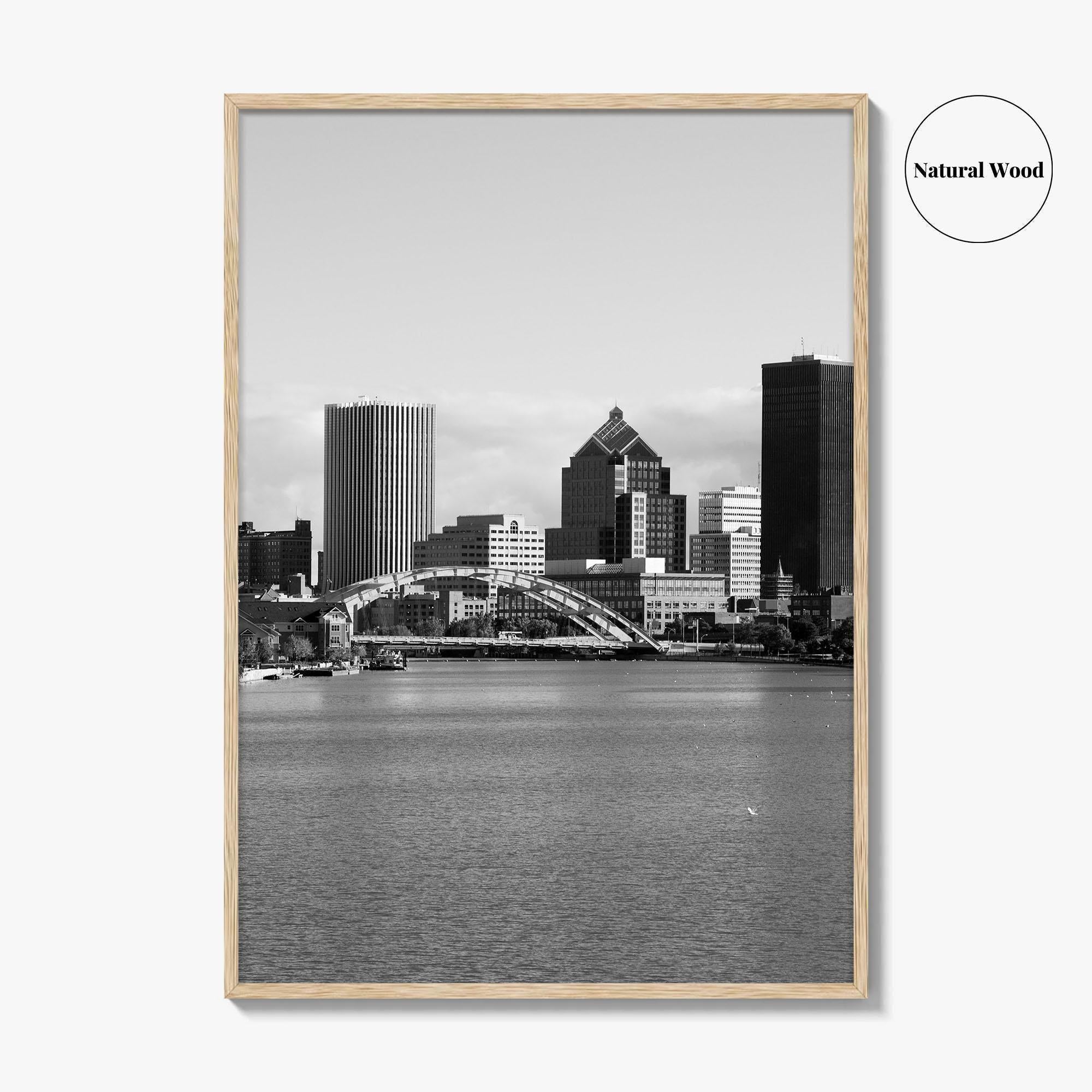 Rochester New York Black and White Fine Art Photo Print, USA, Wall Decor, Poster