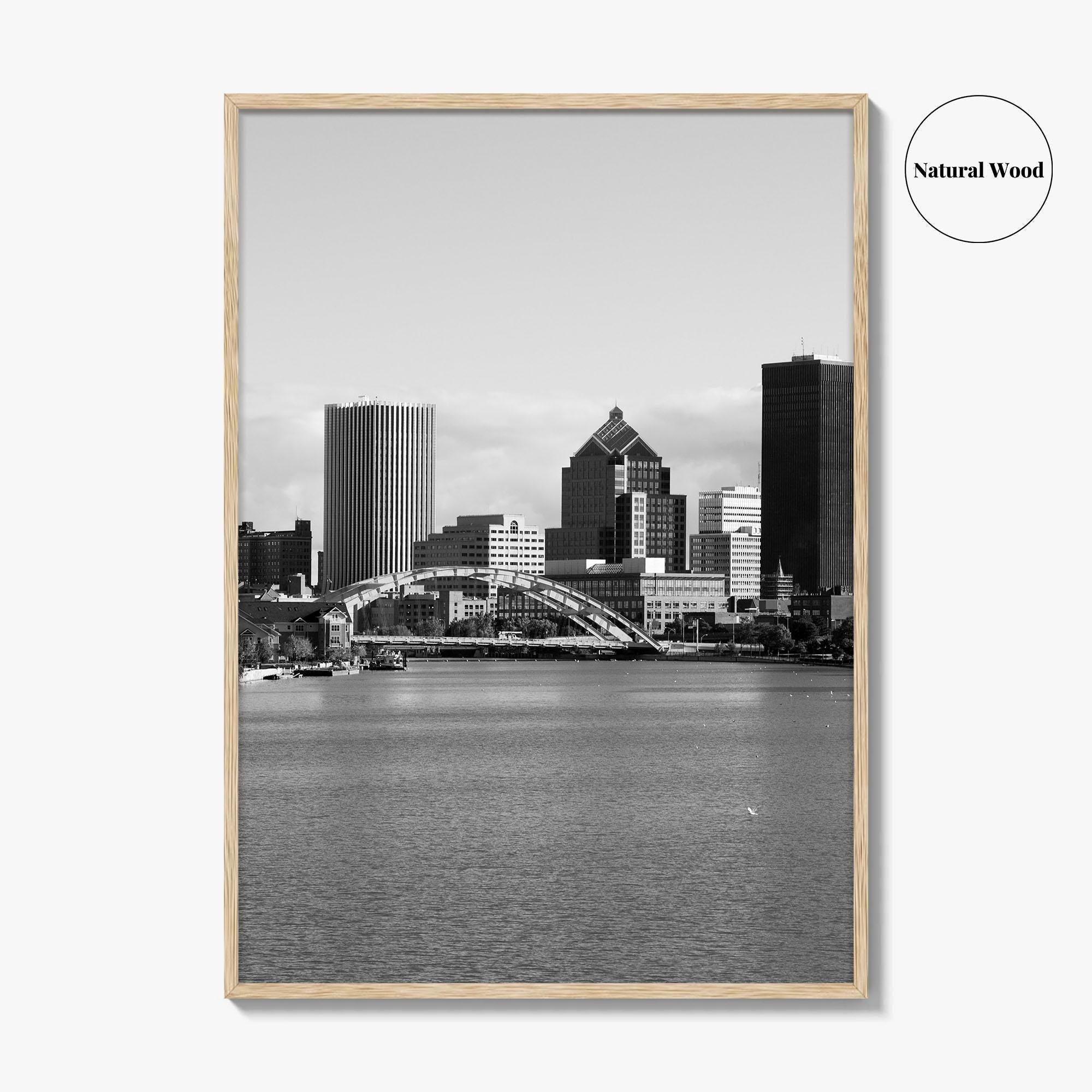 Rochester New York Black and White Fine Art Photo Print, USA, Wall Decor, Poster