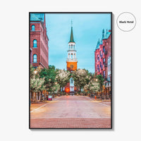 Burlington Vermont Fine Art Photo Print, Church Street Marketplace, USA Poster