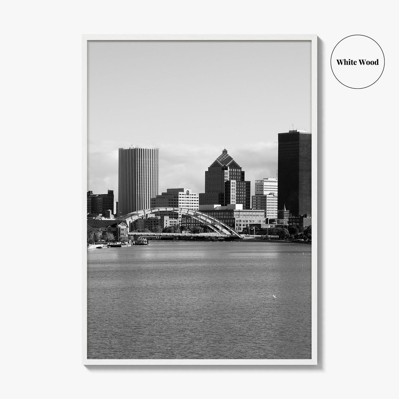 Rochester New York Black and White Fine Art Photo Print, USA, Wall Decor, Poster