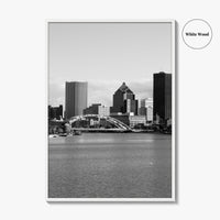 Rochester New York Black and White Fine Art Photo Print, USA, Wall Decor, Poster