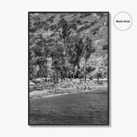 Santa Catalina Island Black and White Fine Art Photo Print, Avalon Bay California Poster