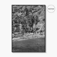 Santa Catalina Island Black and White Fine Art Photo Print, Avalon Bay California Poster