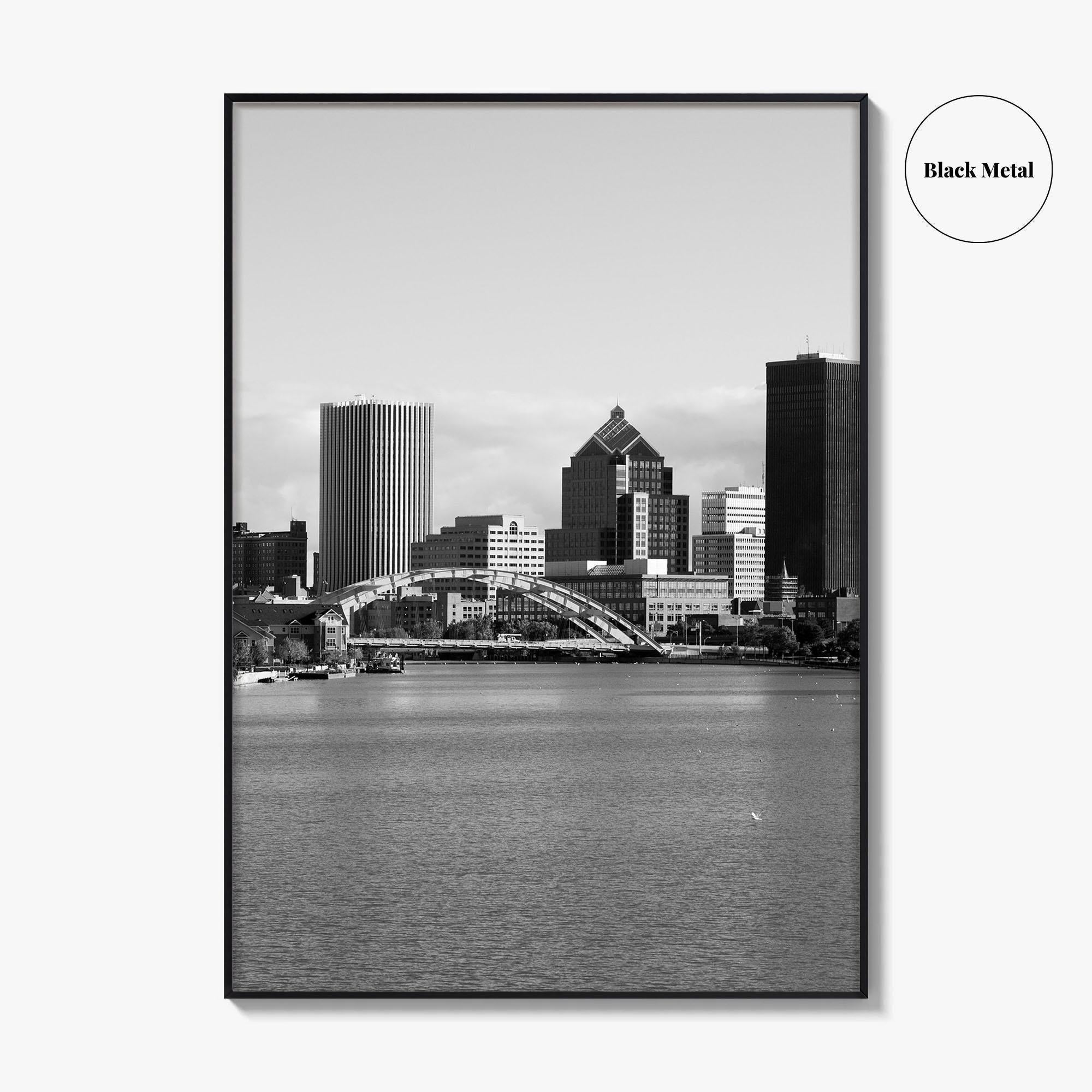 Rochester New York Black and White Fine Art Photo Print, USA, Wall Decor, Poster