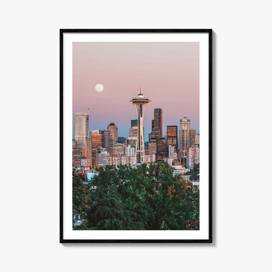 Seattle Skyline Fine Art Photo Print, Wall Poster, Washington State USA