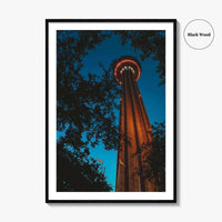 San Antonio Fine Art Photo Print, Tower of the Americas, Hemisfair Park, Texas Poster