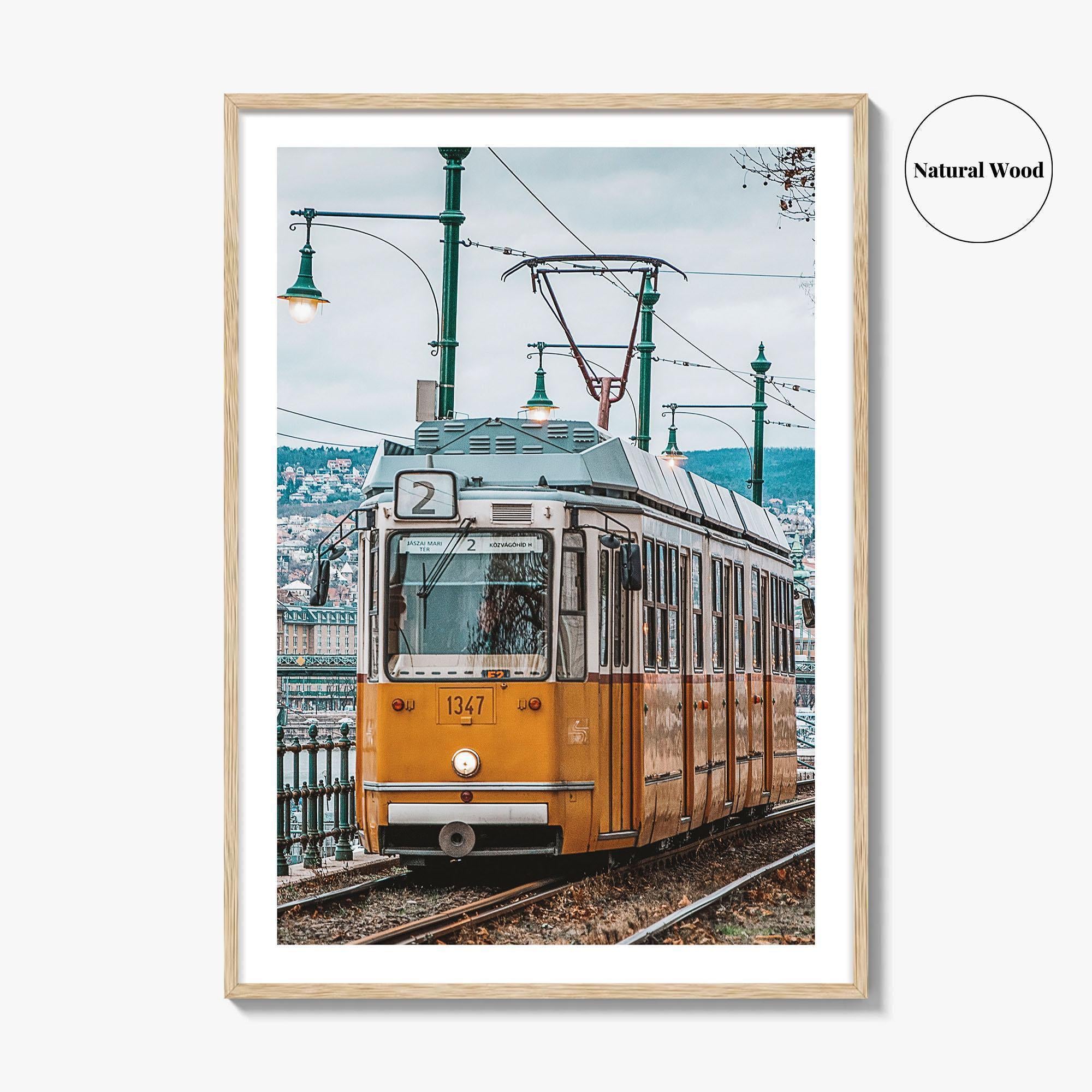 Budapest Fine Art Photo Print, Tram, Hungary Wall Decor Poster