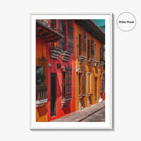 Antigua Guatemala Fine Art Photo Print, Bright Buildings, Central America, Travel Decor