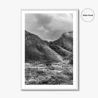 Idanre Hill Black and White Fine Art Photo Print, Ondo State Nigeria Poster
