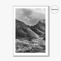 Idanre Hill Black and White Fine Art Photo Print, Ondo State Nigeria Poster
