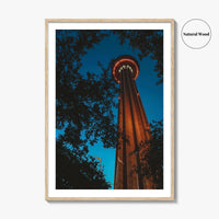 San Antonio Fine Art Photo Print, Tower of the Americas, Hemisfair Park, Texas Poster