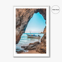 Dominican Republic Fine Art Photo Print, Caribbean Fishing Boat, Beach, Wall Decor Poster