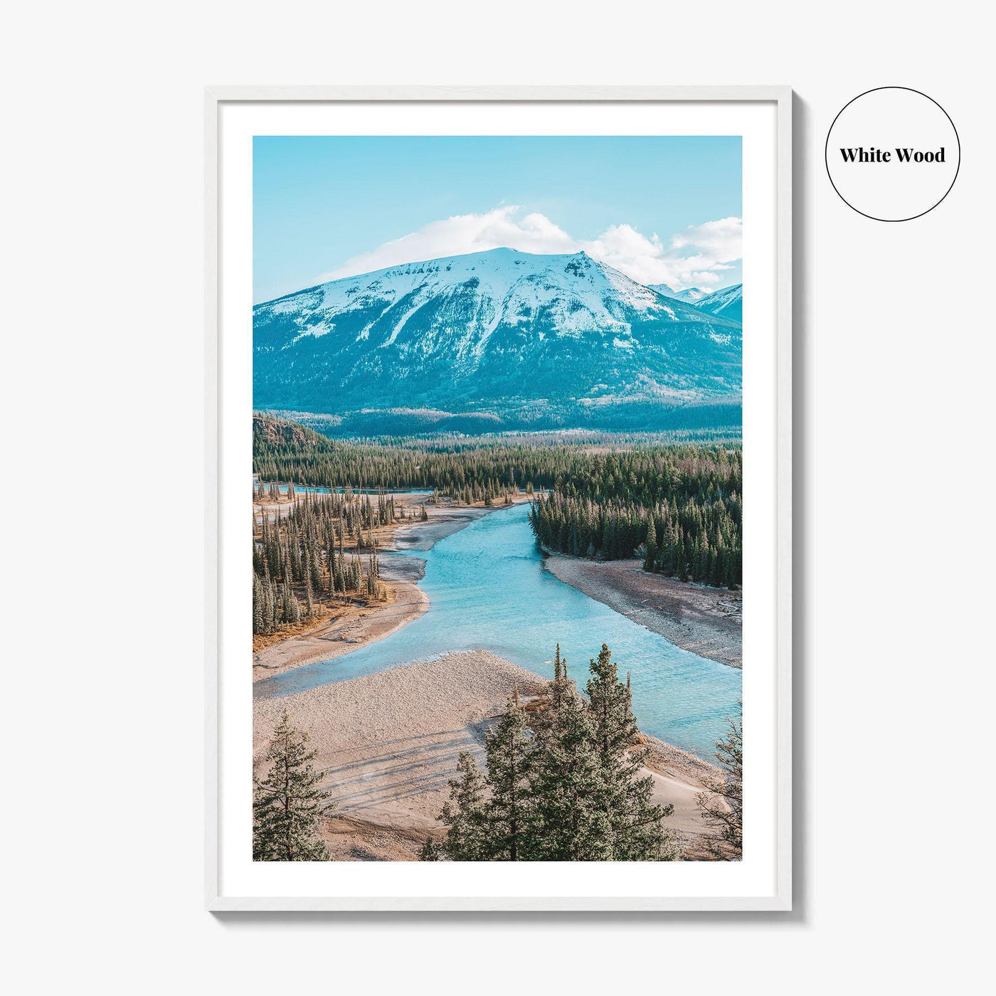 Jasper National Park Fine Art Photo Print, Alberta Canada, Canadian Rockies, Athabasca River