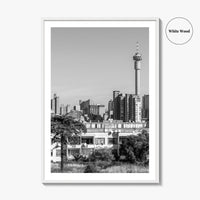 Johannesburg Black and White Fine Art Photo Print, Downtown Architecture, South Africa Poster